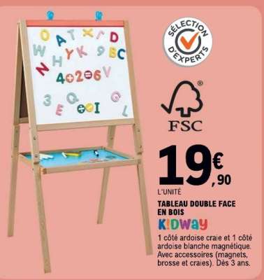 TABLEAU DOUBLE FACE EN BOIS