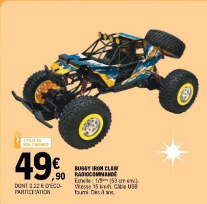 BUGGY IRON CLAW RADIOCOMMANDÉ