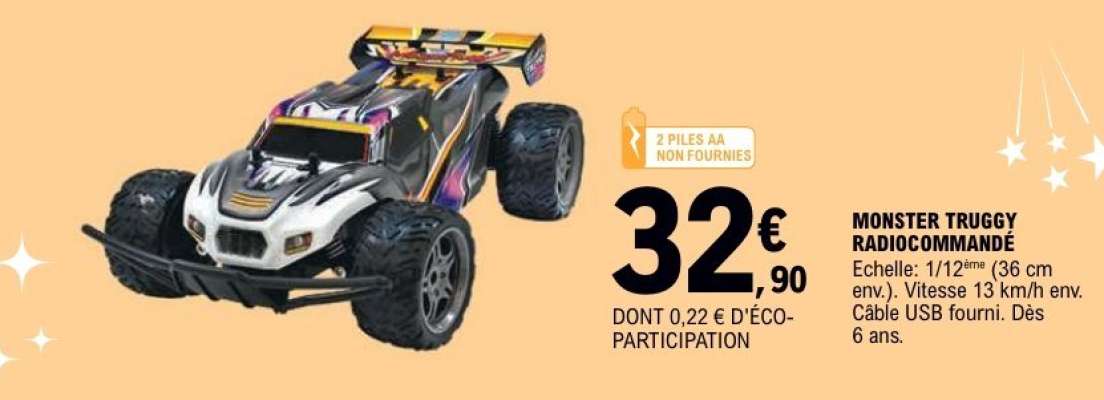 MONSTER TRUGGY RADIOCOMMANDÉ