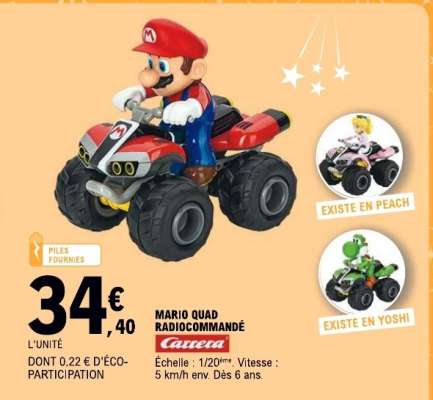 MARIO QUAD RADIOCOMMANDÉ