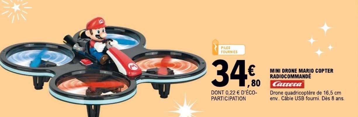 MINI DRONE MARIO COPTER RADIOCOMMANDÉ