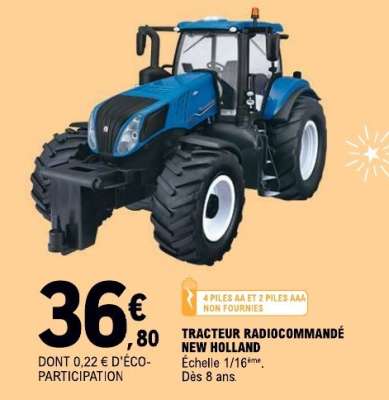 TRACTEUR RADIOCOMMANDÉ NEW HOLLAND