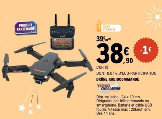 DRÔNE RADIOCOMMANDÉ
