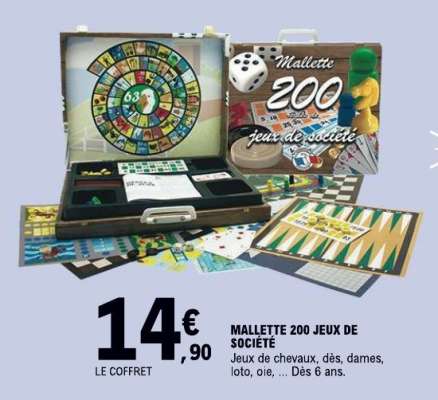 MALLETTE 200 JEUX DE SOCIÉTÉ