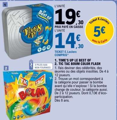 Tic Tac Boum Color Flash