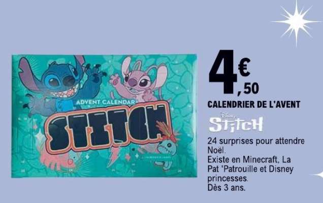 Calendrier De L'avent Stitch