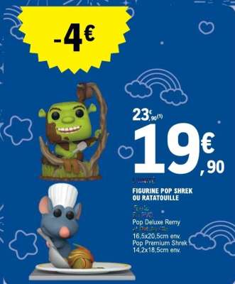 FIGURINE POP SHREK OU RATATOUILLE