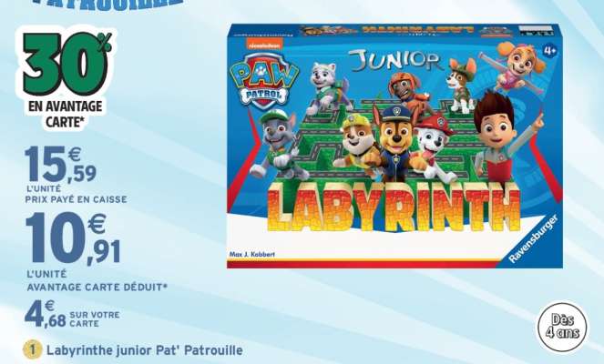 Labyrinthe junior Pat' Patrouille