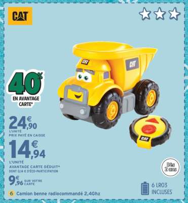 Camion benne radiocommandé 2,4Ghz