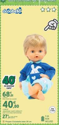 Poupon Cicciobello bobo 35 cm