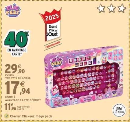Clavier Clickeez méga pack