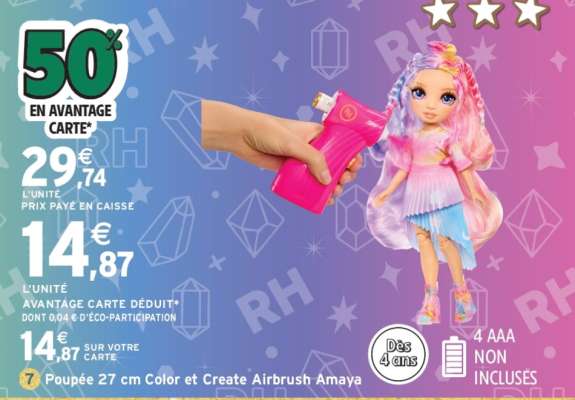 Poupée 27 cm Color et Create Airbrush Amaya