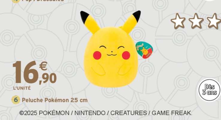 Peluche Pokémon 25 cm