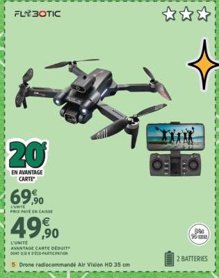 Drone radiocommandé Air Vision HD 35 cm