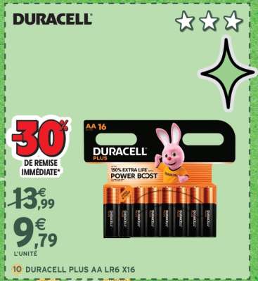 DURACELL PLUS AA LR6 X16