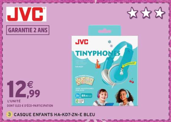 CASQUE ENFANTS HA-KD7-ZN-E BLEU