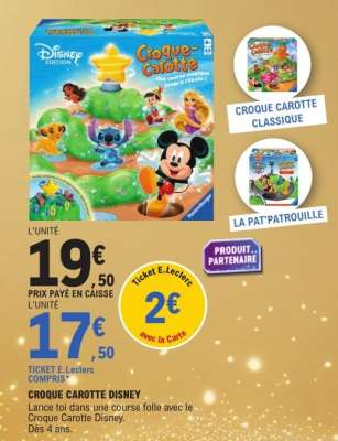 CROQUE CAROTTE DISNEY