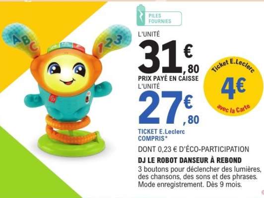 DJ le robot danseur à rebond