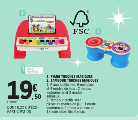 Piano Touches Magiques / Tambour Touches Magiques