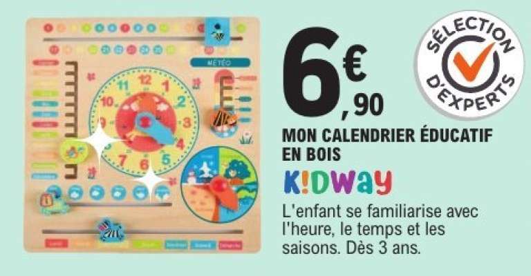 MON CALENDRIER ÉDUCATIF EN BOIS