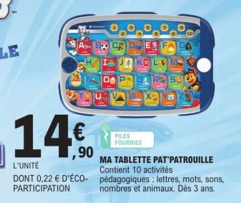 MA TABLETTE PAT'PATROUILLE
