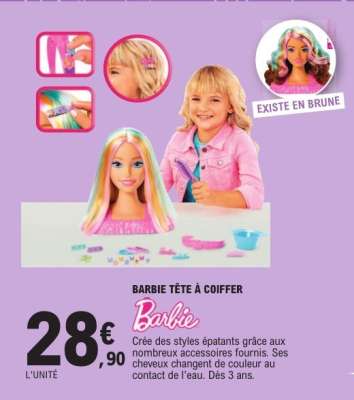 BARBIE TÊTE À COIFFER