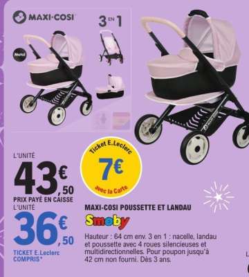 MAXI-COSI POUSSETTE ET LANDAU