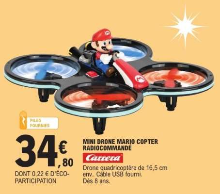 MINI DRONE MARIO COPTER RADIOCOMMANDÉ