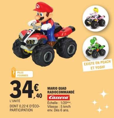 MARIO QUAD RADIOCOMMANDÉ
