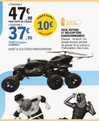 PACK VOITURE ET HÉLICOPTÈRE RADIOCOMMANDÉS