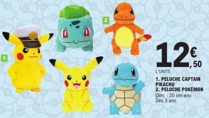 PELUCHE CAPTAIN PIKACHU / PELUCHE POKÉMON