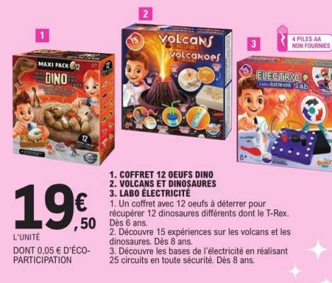 Coffret 12 Oeufs Dino