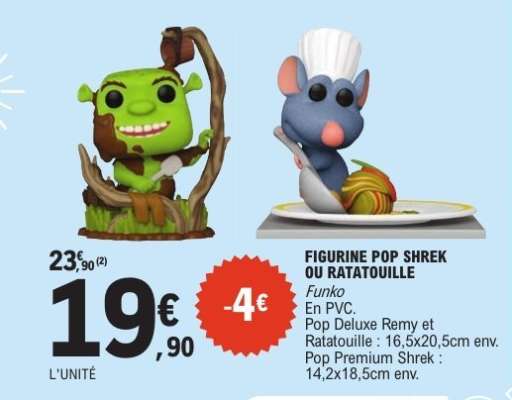 FIGURINE POP SHREK OU RATATOUILLE