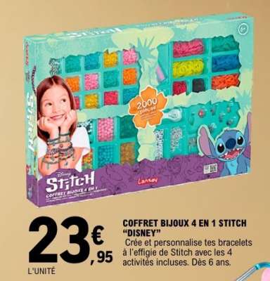 COFFRET BIJOUX 4 EN 1 STITCH “DISNEY”