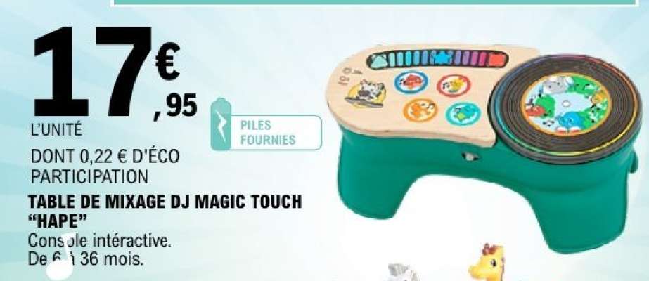 TABLE DE MIXAGE DJ MAGIC TOUCH 'HAPE'