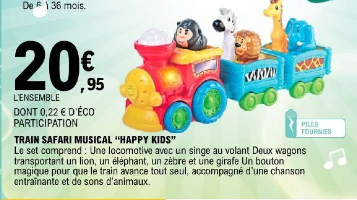 TRAIN SAFARI MUSICAL 'HAPPY KIDS'