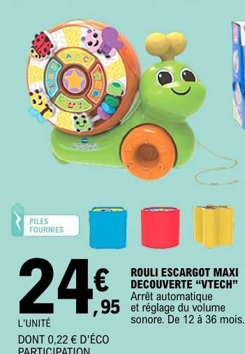 ROULI ESCARGOT MAXI DECOUVERTE “VTECH”
