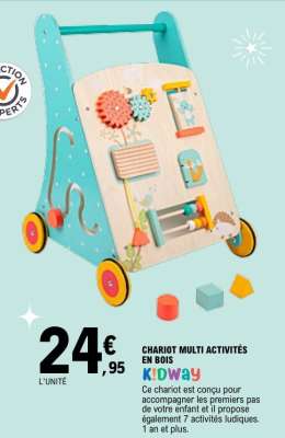 CHARIOT MULTI ACTIVITÉS EN BOIS