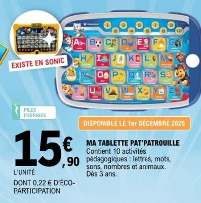MA TABLETTE PAT'PATROUILLE