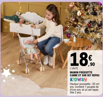 MANON POUSSETTE CANNE ET SON SET REPAS