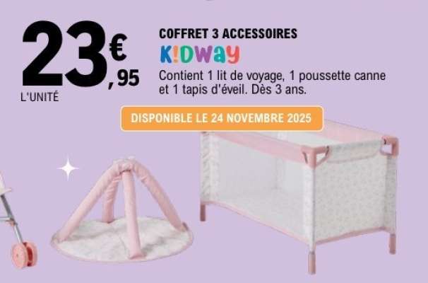 COFFRET 3 ACCESSOIRES KIDWAY