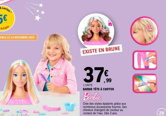 BARBIE TÊTE À COIFFER
