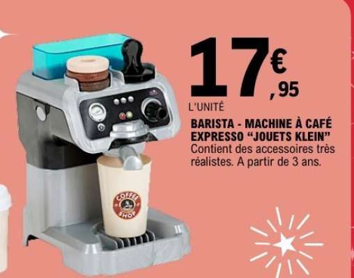 BARISTA - MACHINE À CAFÉ EXPRESSO 'JOUETS KLEIN'