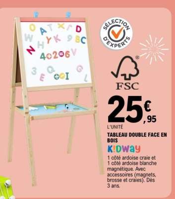 TABLEAU DOUBLE FACE EN BOIS