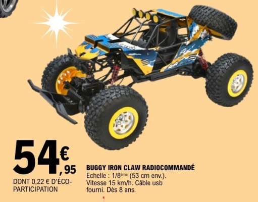 BUGGY IRON CLAW RADIOCOMMANDÉ