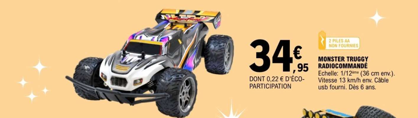 MONSTER TRUGGY RADIOCOMMANDÉ