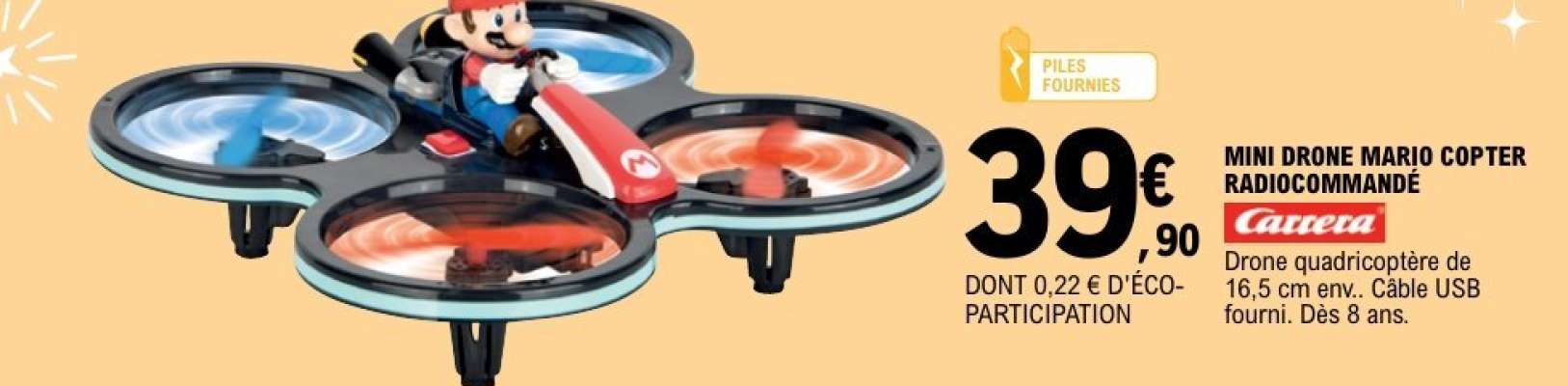 MINI DRONE MARIO COPTER RADIOCOMMANDÉ