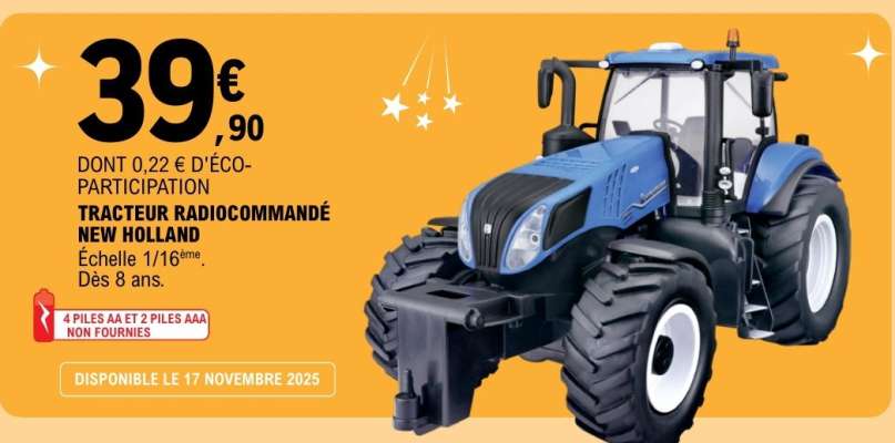TRACTEUR RADIOCOMMANDÉ NEW HOLLAND