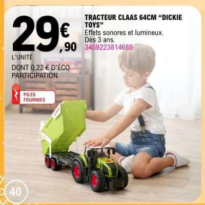 TRACTEUR CLAAS 64CM “DICKIE TOYS”