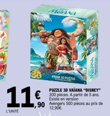 PUZZLE 3D VAÏANA “DISNEY”